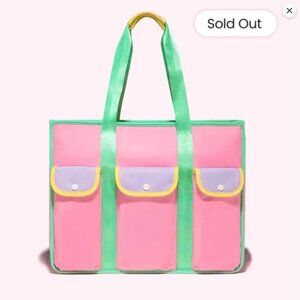 Stoney Clover Lane fruit punch multi-pocket tote bag